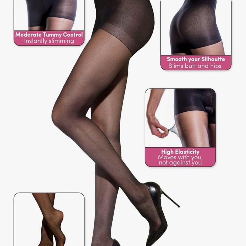 Silkies Navy Blue Control Top Pantyhose